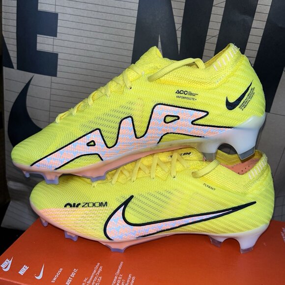 NEW Nike Zoom Vapor 15 Elite FG Yellow Strike Sunset DJ4978-781 Men Size 7 main image 5
